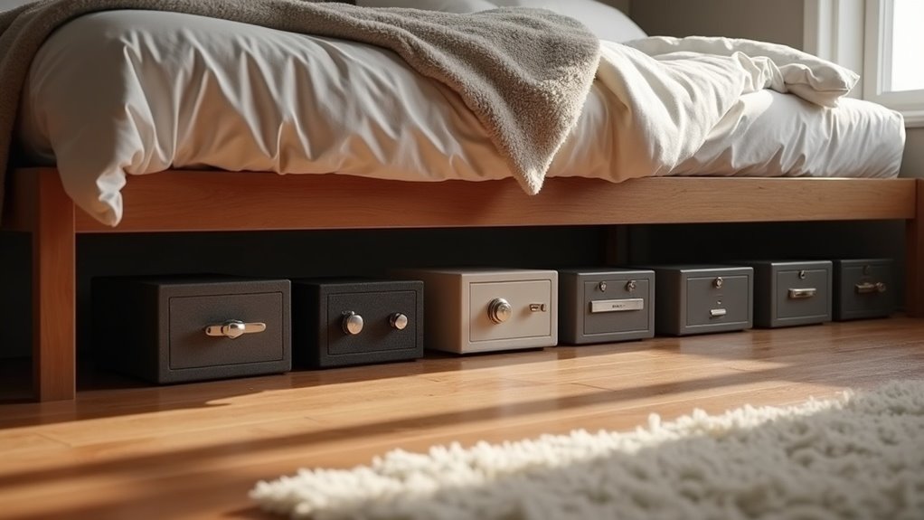 secure under bed storage